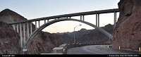 Amazing hoover dam bypass. This huge bridge was build in 5 years, and fit to the initial budget. A kind of performance because of the project and rough conditions. You can find, facts, step by step contruction etc ... go to http://www.hooverdambypass.org/ 