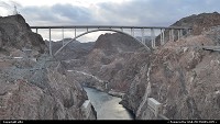 Amazing hoover dam bypass. This huge bridge was build in 5 years, and fit to the initial budget. A kind of performance because of the project and rough conditions. You can find, facts, step by step contruction etc ... go to http://www.hooverdambypass.org/