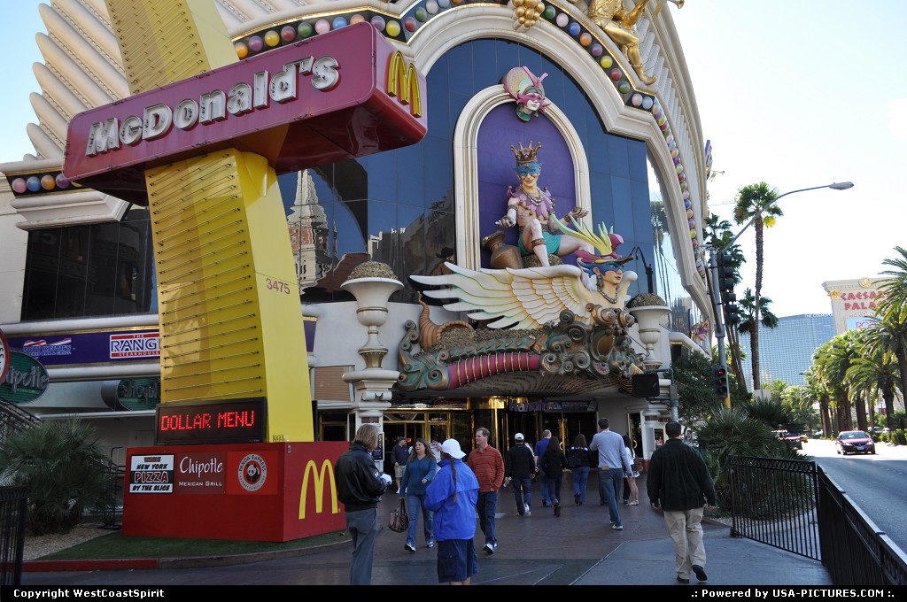 Picture by WestCoastSpirit: Las Vegas Nevada   mcdo, burger, fast food, gambling, bet, slot, sin city