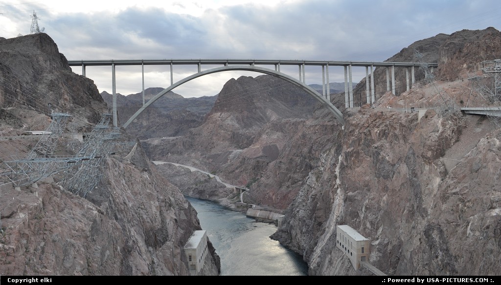 Picture by elki: Not in a City Nevada   hoover dam, bypass