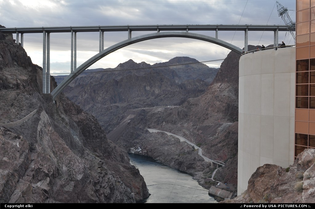 Picture by elki: Not in a City Nevada   bypass, hoover dam