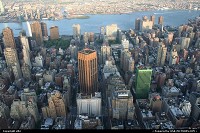 New york, vue depuis l'empire state building 