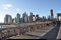 New York : Manathan view from brooklyn bridge 