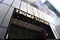 Trump Tower entrance on 5th Avenue, New Yok City.