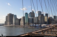 New York : Manathan view from Brooklyn bridge 