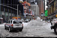 New York : After snow storm all night long !!