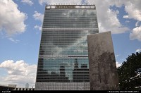 New York : UN building in New York City. The almost completed facelift looks just great!