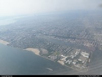 Brighton Beach and Manhattan Beach on Coney Island, approaching JFK