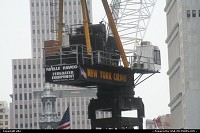Crane in the work zone of ground zero