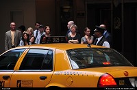 New York : The famous Yelllow cab roaming around the Waldfor Astoria, at a walking distance of Grand Central, UN United Nations building, 5th Avenue, Times Square, Central Park and more
