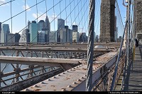 New York : Manathan view from Brooklyn bridge 