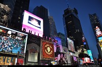 New York : Love the color palette in Times Square by evening. Scene here is always different, albeit impressive at the infernal pace of new ad campaign. New York Style Baby!