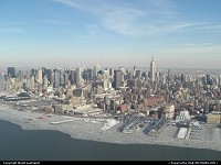 Lower Manhattan, here seen from the helicopter.