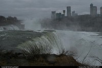 Les superbes chutes du Niagara depuis les USA
