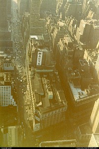 Macy's, a king of department stores from above.