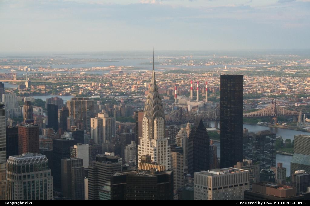 Picture by elki: New York New-york   New york, manathan overview from the empire state buildin