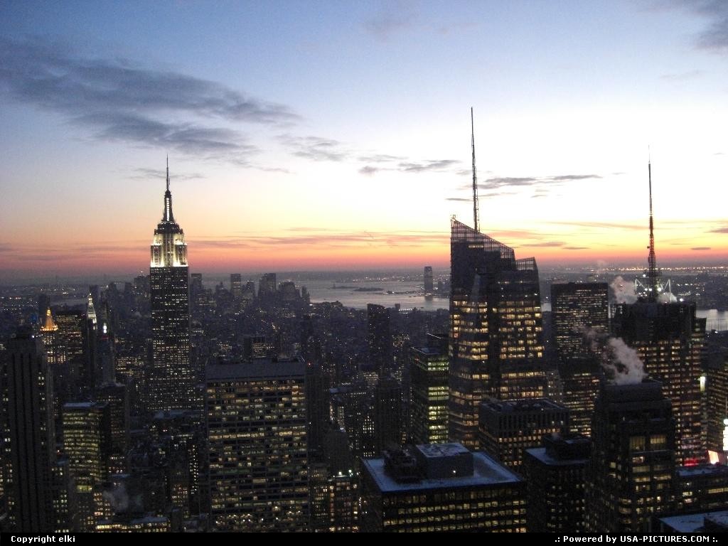 Picture by elki: New York New-york   new york sunset
