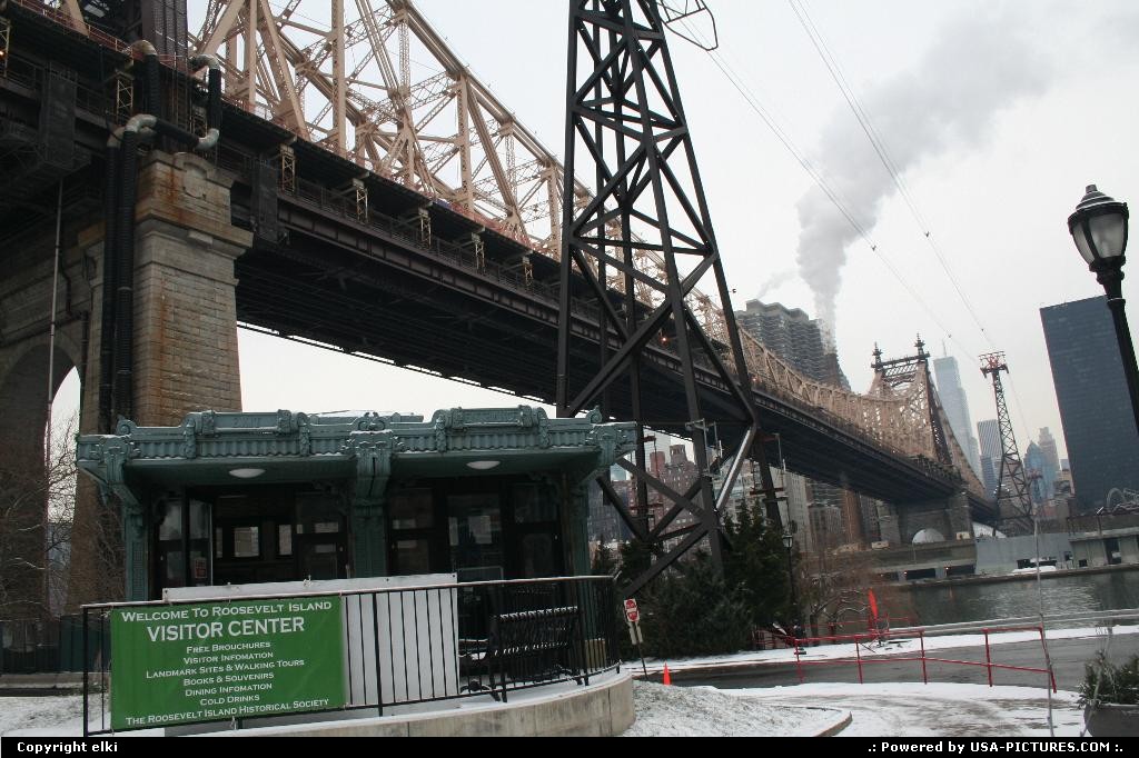 Picture by elki: New York New-york   roosvelt bridge