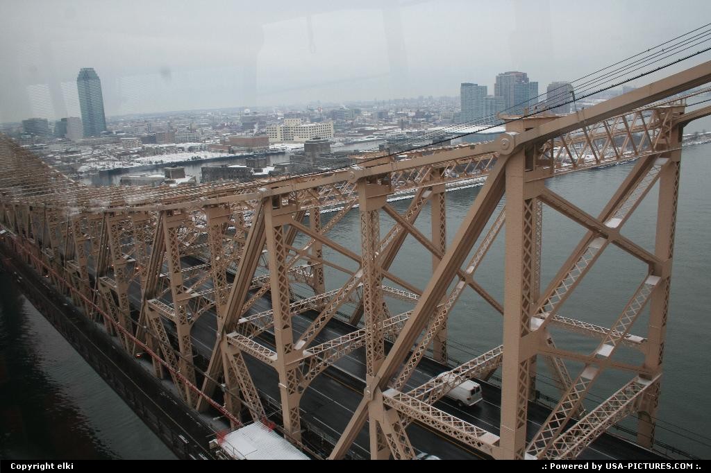 Picture by elki: New York New-york   roosvelt island bridge
