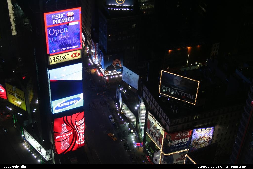 Picture by elki: New York New-york   times square night