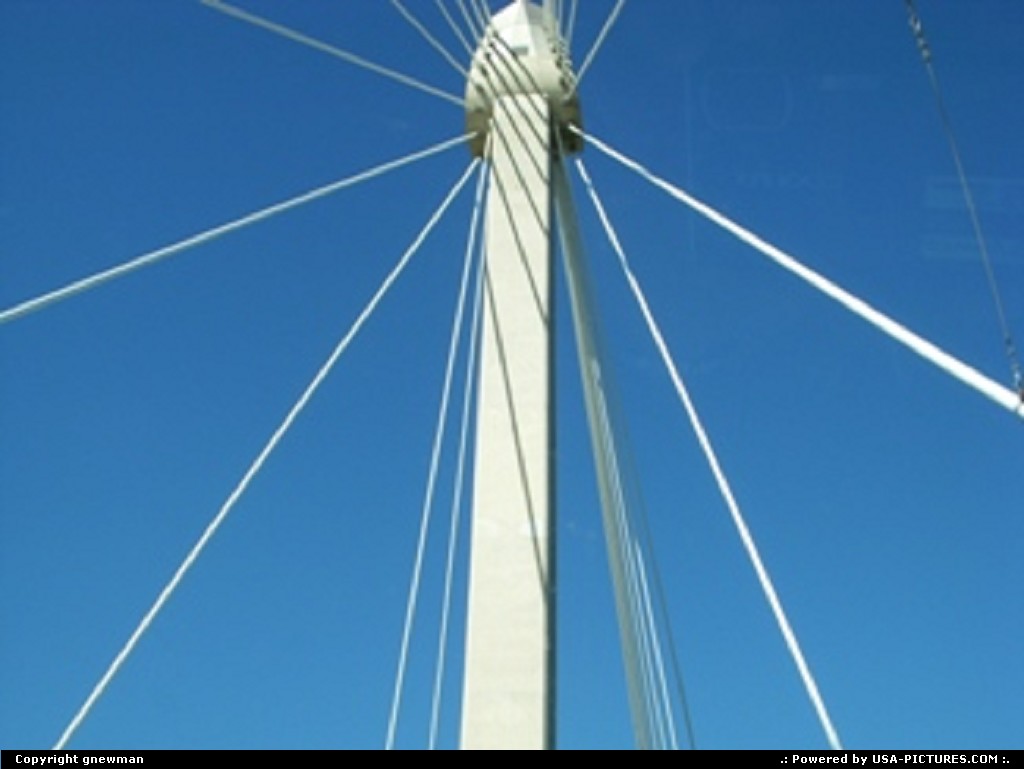Picture by gnewman: West Portsmouth Ohio   cable, bridge. lines