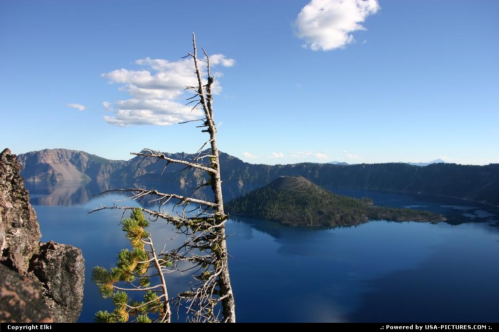Picture by elki:  Oregon Crater Lake  lac