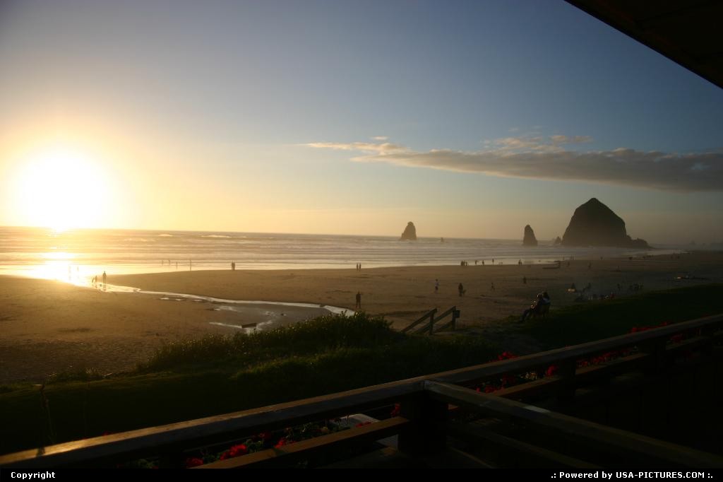 Picture by elki: Cannon Beach Oregon   beach, cannon beach, sunset