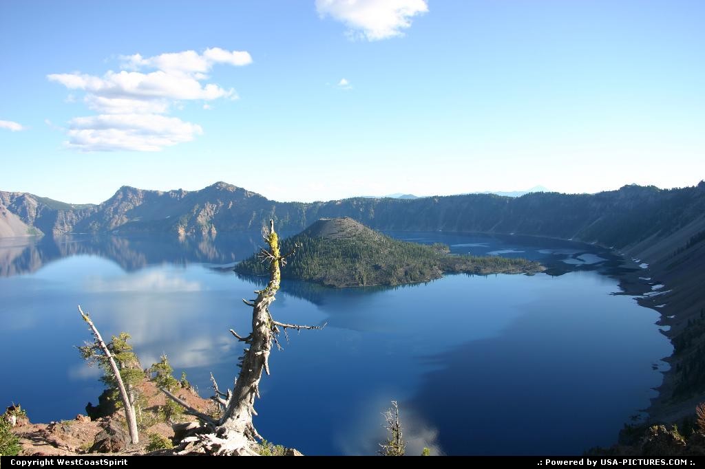 Picture by WestCoastSpirit:  Oregon Crater Lake  lac, crater, rando