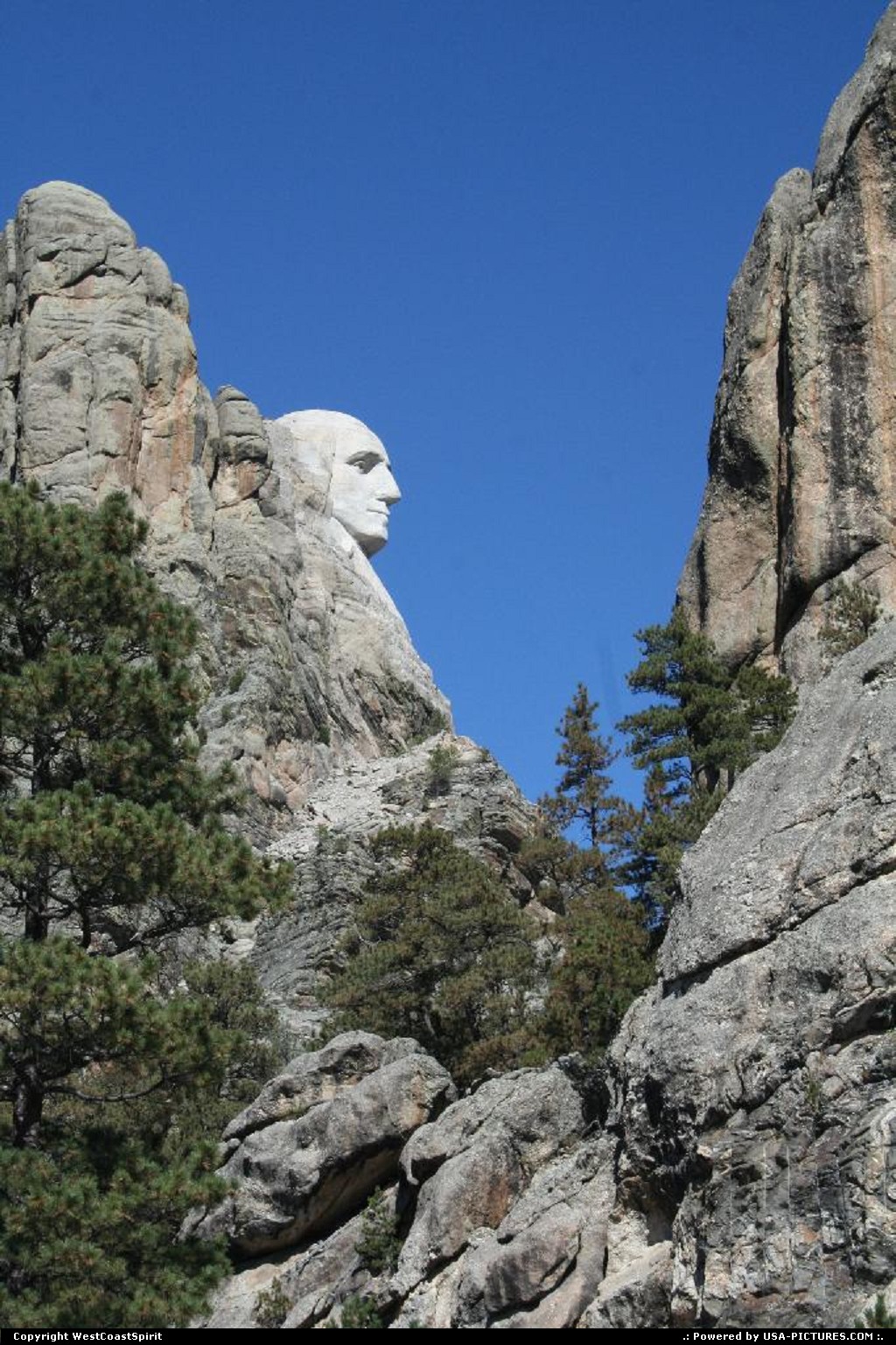 Picture by WestCoastSpirit: Not in a city Dakota-Sud   mont rushmore, black hills, profile