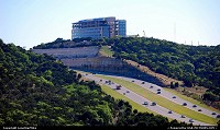 Palisades West Office Building under construction with Loop 360 in foreground. Photo taken from the Wild Basin Preserve.
