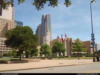 Photo by WestCoastSpirit | Dallas  city hall, building, flags