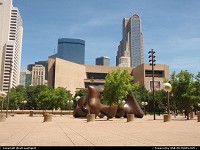 Photo by WestCoastSpirit | Dallas  downtown, city hall, art