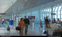 Houston : Walkway connecting main terminal to passenger concourse at Houston Hobby Airport