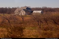 Not in a City : Farmhouse in rural Texas from Amtrak's Texas Eagle