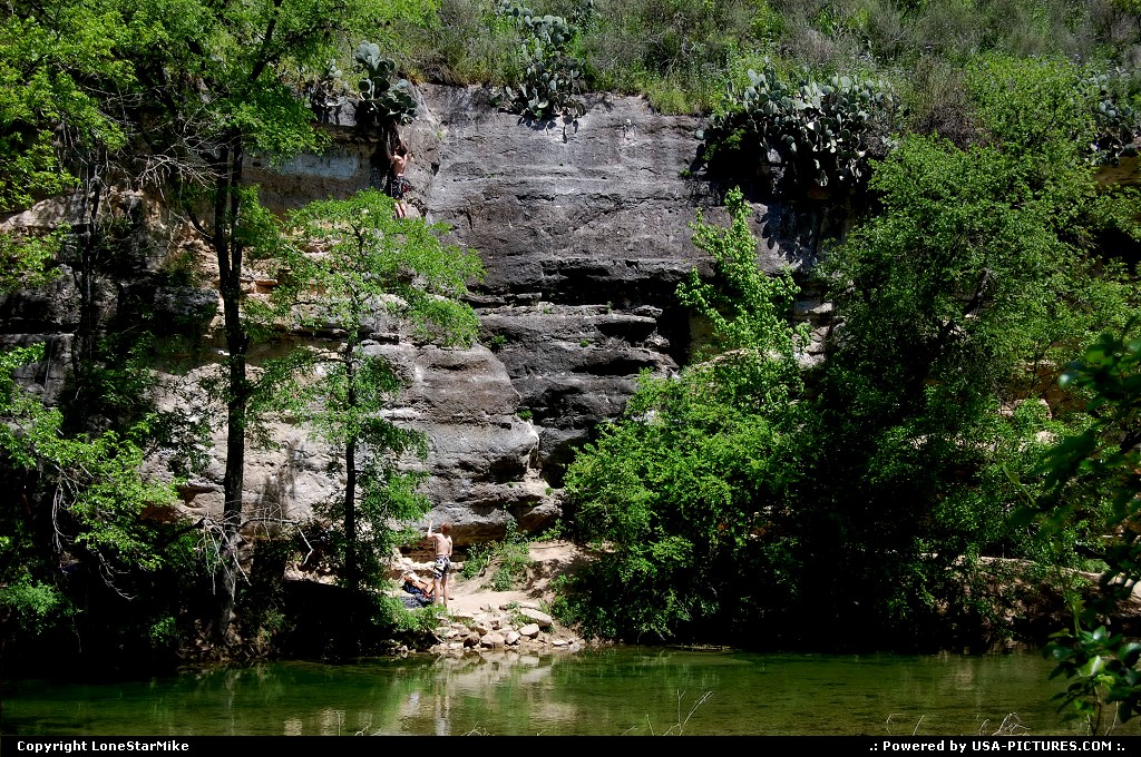 Picture by LoneStarMike: Austin Texas   creek, greenbelt, rock climbing,