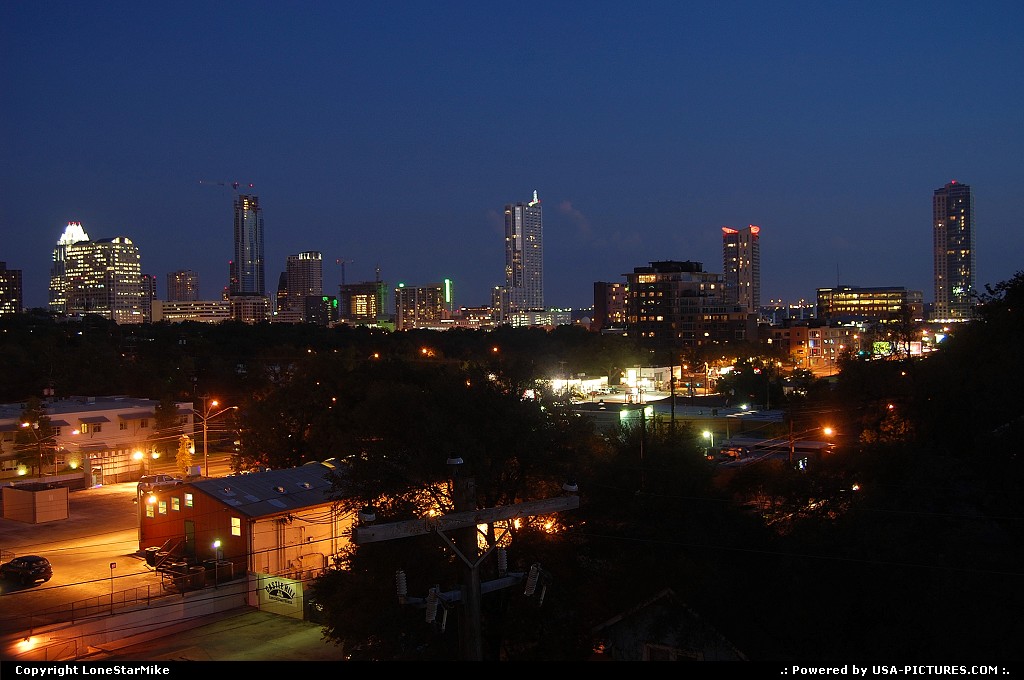 Picture by LoneStarMike: Austin Texas   downtown, skyline, skyscraper