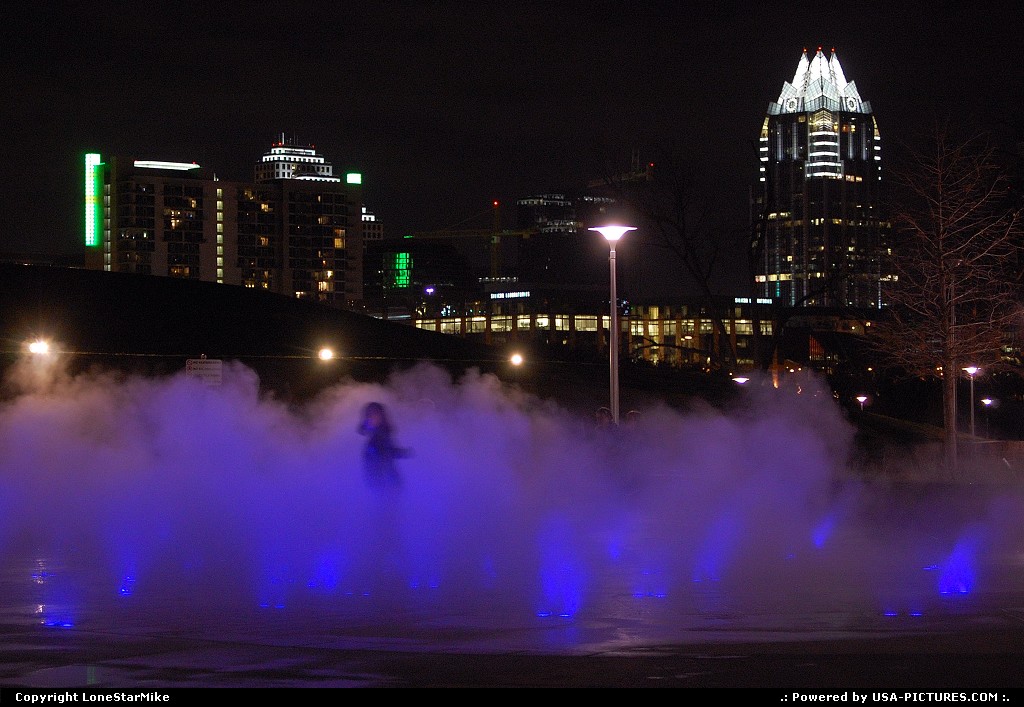 Picture by LoneStarMike: Austin Texas   park, fountain, skyline