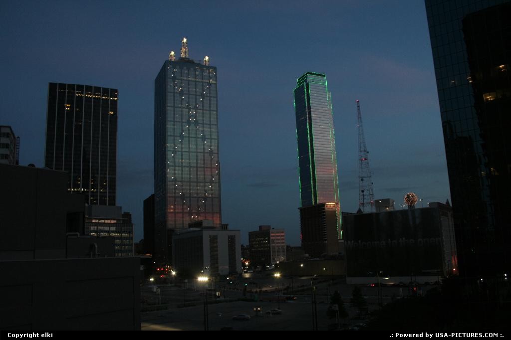 Picture by elki: Dallas Texas   Dallas downtown @sunset