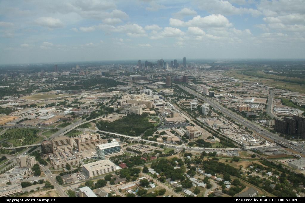 Picture by WestCoastSpirit: Dallas Texas   aviation, skyline, helicopter