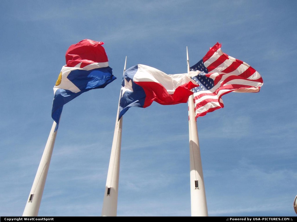 Picture by WestCoastSpirit: Dallas Texas   TX, texas, dallas, flag, USA