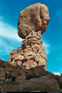 The famous Balanced Rock