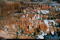 Bryce Canyon : The canyon under the snow