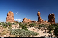 Balanced Rock, another curiosity at Arches National Park.