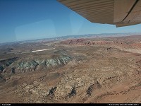 Arches : Arches National Park from above, during our 