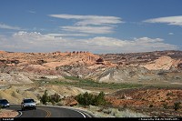 Beautiful colors of Arches National Park. Can you see Delicate Arch in the background ?