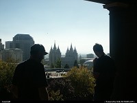 Downtown Salt Lake City during our 