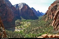 Zion National Park. The valley, from Angels Landing trail.