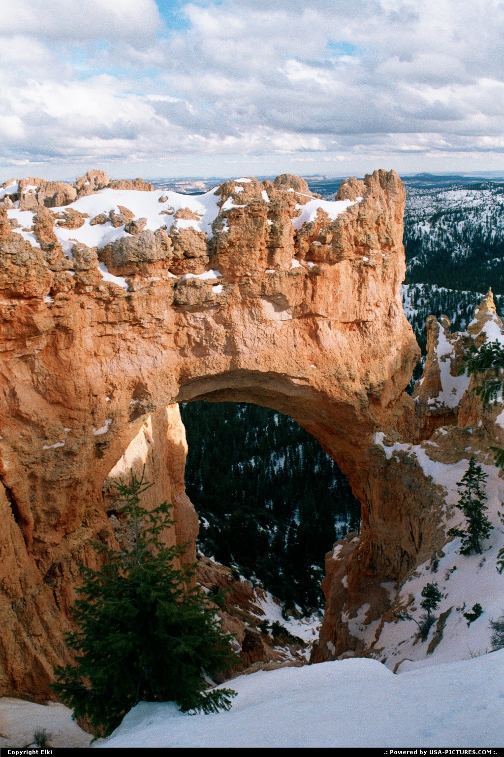 Picture by elki:  Utah Bryce Canyon  snow