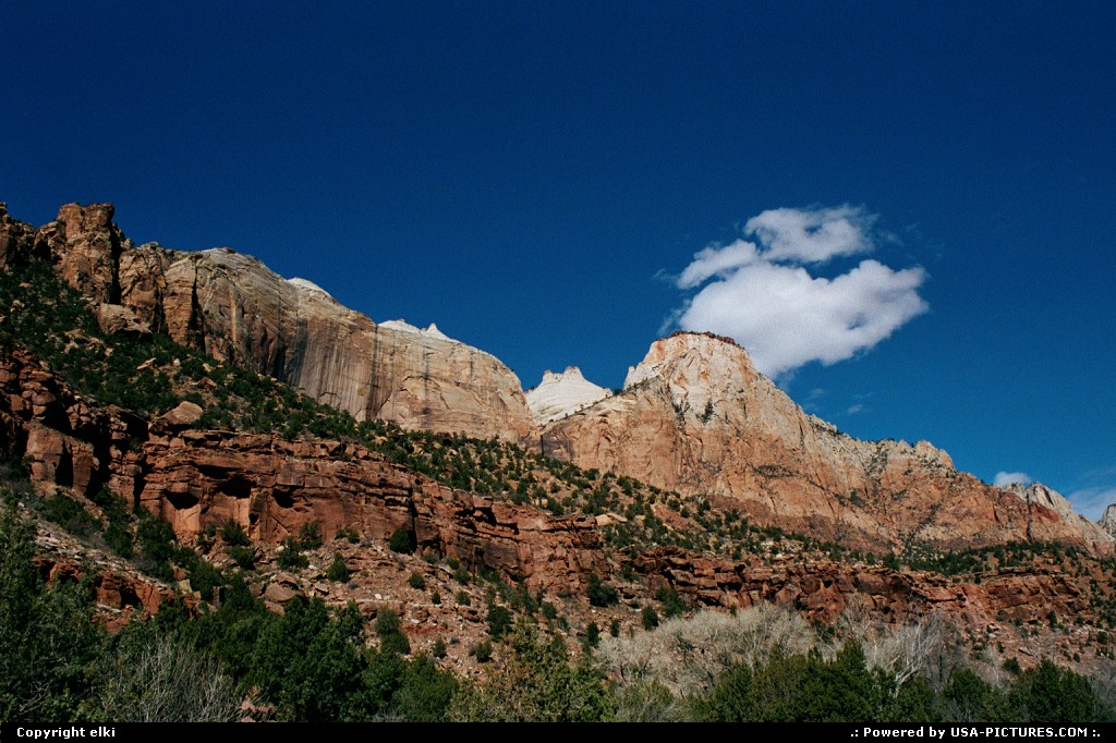 Picture by elki:  Utah Zion  rock, trail, hike, hiking