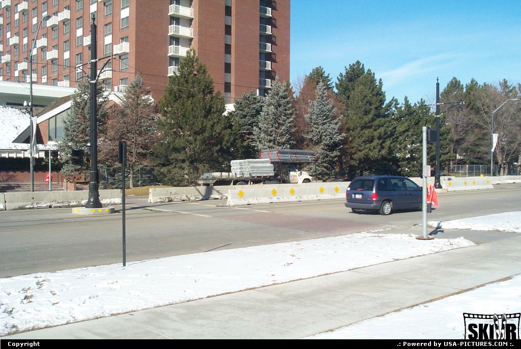 Picture by vincen: Salt Lake City Utah   pedestrians road street flags crash 